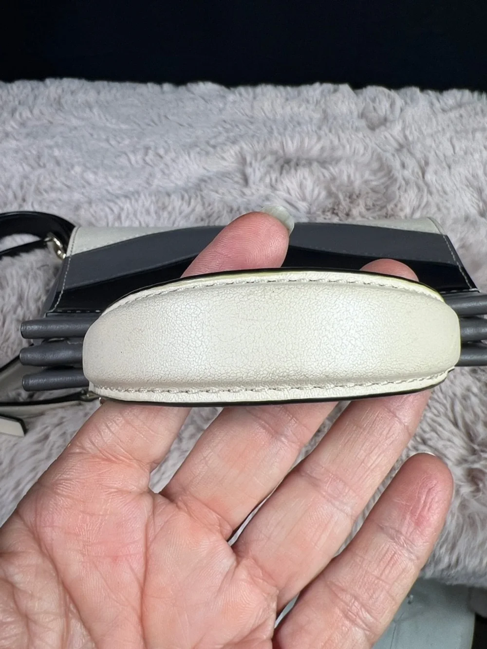 MICHAEL KORS Collection Gramercy Small Chevron Satchel - Main Line Luxury - Picture 12 of 15